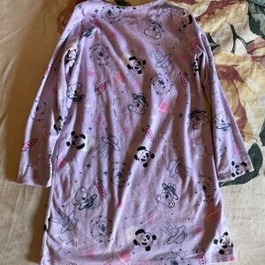 Kids Purple Space Panda Long-Sleeve Pajama Nightshirt.  Size 7/8
